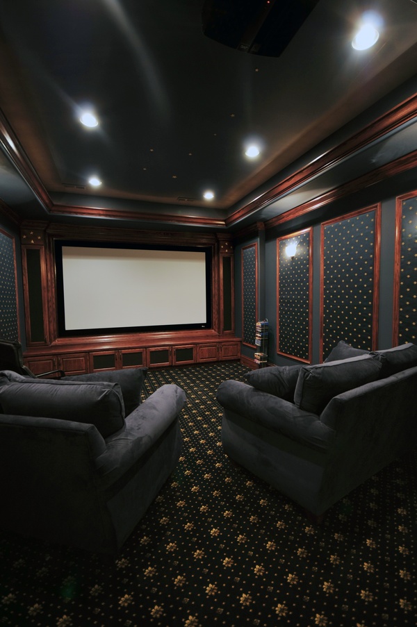Luxury home theater Stock Photo 02