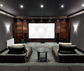 Luxury home theater Stock Photo 05