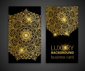 Luxury ornament card template vector 02