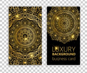 Luxury ornament card template vector 07
