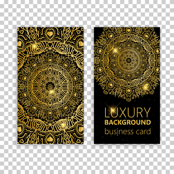 Luxury ornament card template vector 07