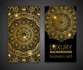 Luxury ornament card template vector 08