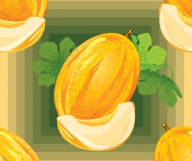 Melon pattern seamless vector