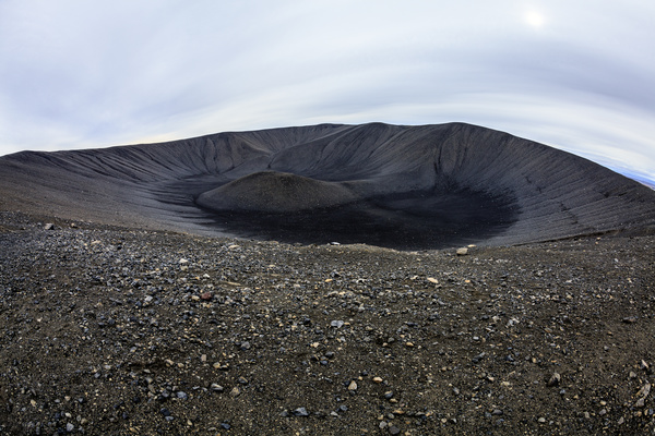Meteorite crater on the ground Stock Photo 06