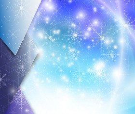 Modern background with snowflake vector