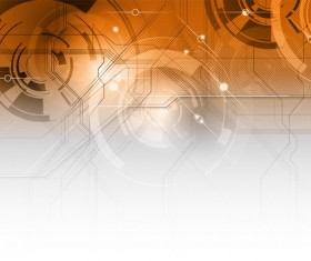 Modern tech brown background vector 01