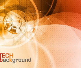 Modern tech brown background vector 02