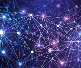 Modern tech global network background vector 07