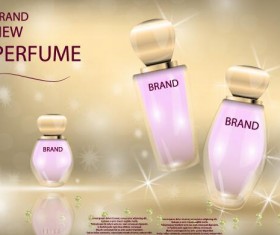 New perfume poster template vector 01
