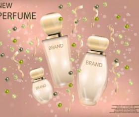 New perfume poster template vector 02