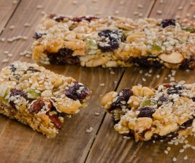 Oat energy bars Stock Photo 01