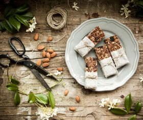 Oat energy bars Stock Photo 02