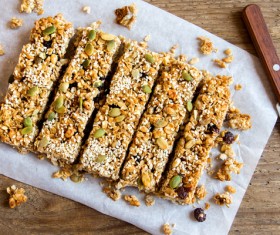 Oat energy bars Stock Photo 07