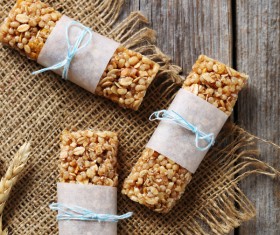 Oat energy bars Stock Photo 08