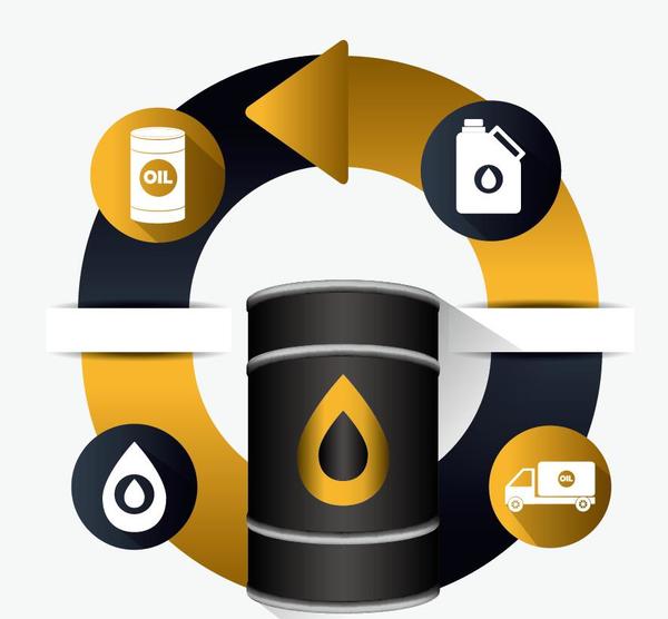 Oil infographic template design vectors 02