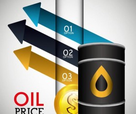 Oil infographic template design vectors 05