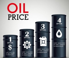 Oil infographic template design vectors 06
