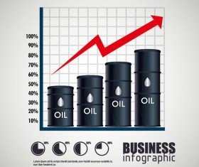 Oil infographic template design vectors 07