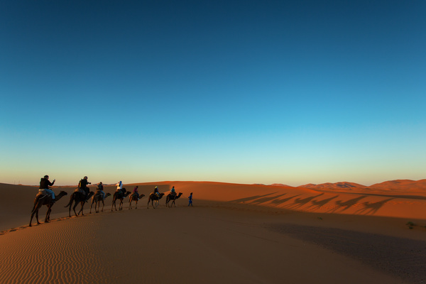 People in the desert experience camel travel Stock Photo 10