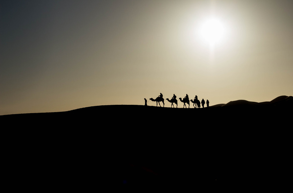 People in the desert experience camel travel Stock Photo 12