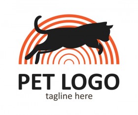 Pet logo creative design vector 01