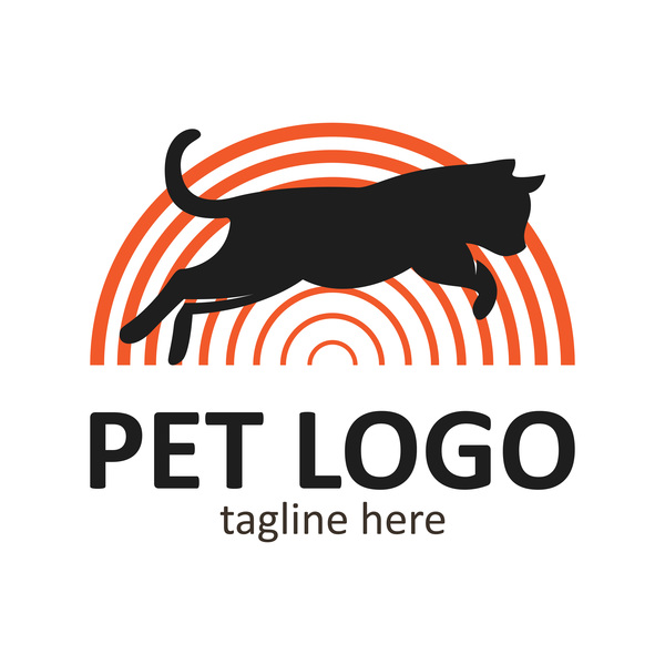 Pet logo creative design vector 01