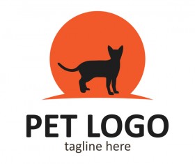 Pet logo creative design vector 03