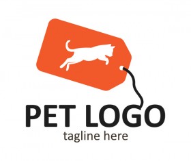 Pet logo creative design vector 04