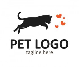 Pet logo creative design vector 05