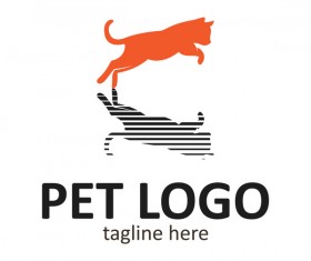 Pet logo creative design vector 06