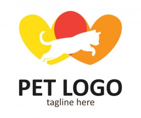 Pet logo creative design vector 07