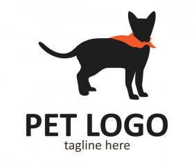 Pet logo creative design vector 08