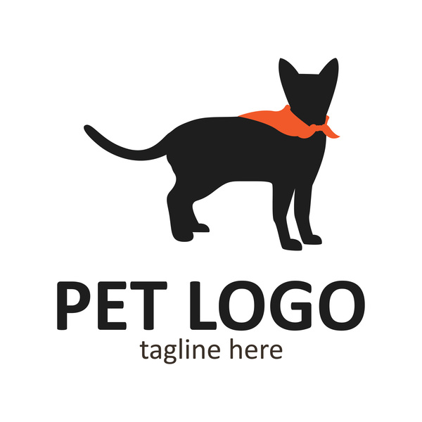 Pet logo creative design vector 08