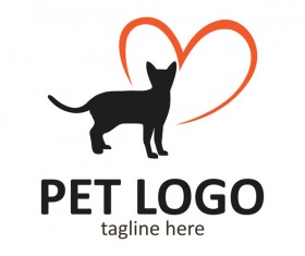 Pet logo creative design vector 09