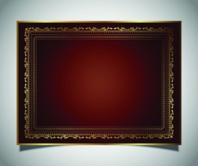 Photo golden frame vintage vector