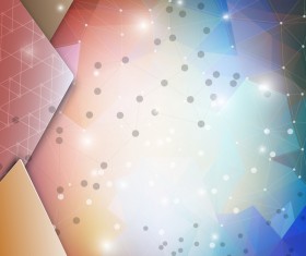 Points Lines with Polygon background vector 05