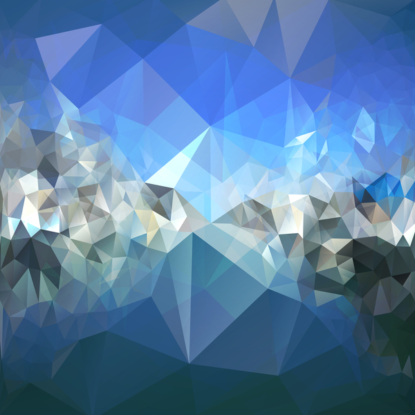 Polygon geometric shape abstract background vector 02