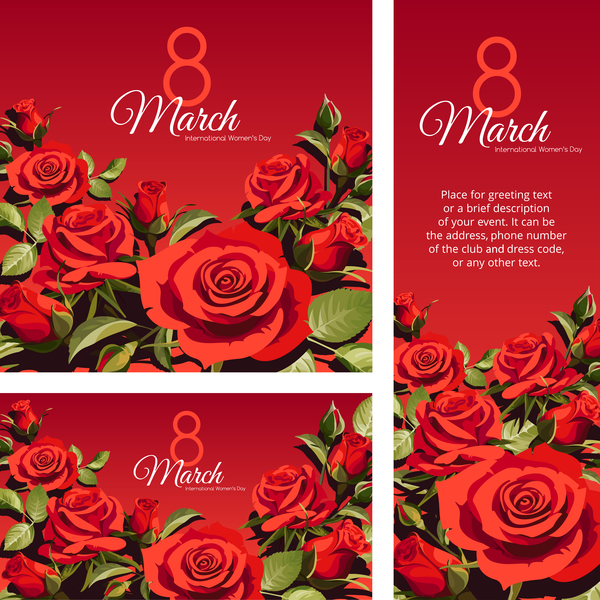 Download Red Mothers Day card template vector free download