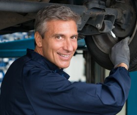 Repair car tires maintenance workers Stock Photo 02