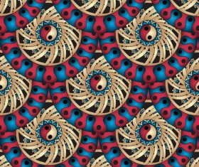 Retro floral decorative pattern seamless vector 05