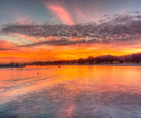 Reverie beautiful sunset Stock Photo