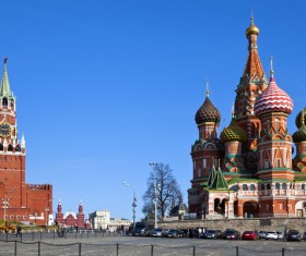 Russia Ivan clock tower Stock Photo 01