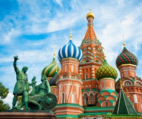 Russia St. Vasily Cathedral Stock Photo 01