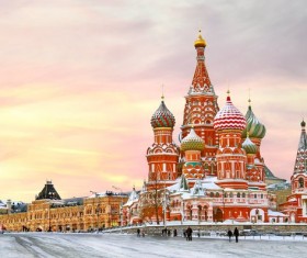 Russia St. Vasily Cathedral Stock Photo 02