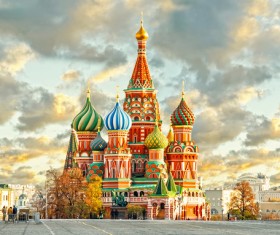Russia St. Vasily Cathedral Stock Photo 04