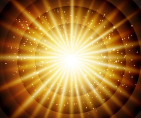 Shining light with circle abstract background vector