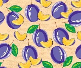 Sliva pattern seamless vector 01