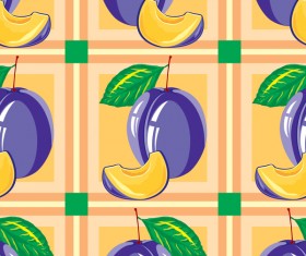 Sliva pattern seamless vector 02