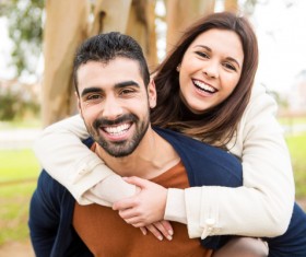 Smiling couple Stock Photo