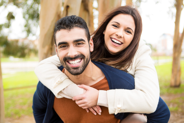 Smiling couple Stock Photo